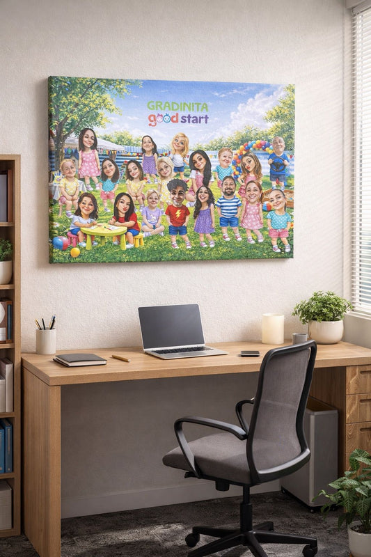Tablou personalizat pe canvas 50 x 70 cm_Caricaturi